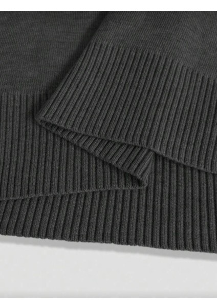 Kadın Fitted Crew Yaka Kaburgalı Uzun Kollu Yün Akrilik Kazak modelleri