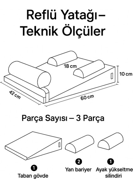 15° Açılı Modüler Bebek Reflü Yatağı – Aloevera Kumaş – 4’ü 1 Arada – Yıkanabilir Kılıf fırsatları