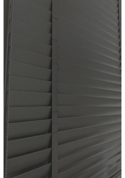 Antrasit Gerçek Ahşap Jaluzi 50MM Zincirli Redüktörlü Kurdelalı AJS1002