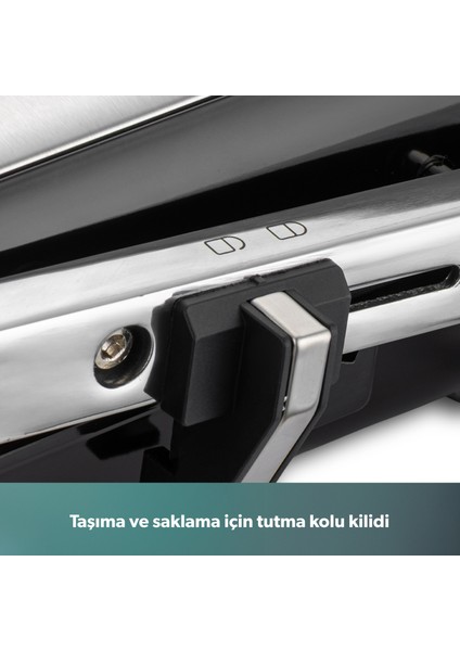 Grilliant 1341H Inox Gövdeli, Döküm Plakalı, 5 Programlı, Led Ekranlı Tost ve Izgara Makinesi indirimleri