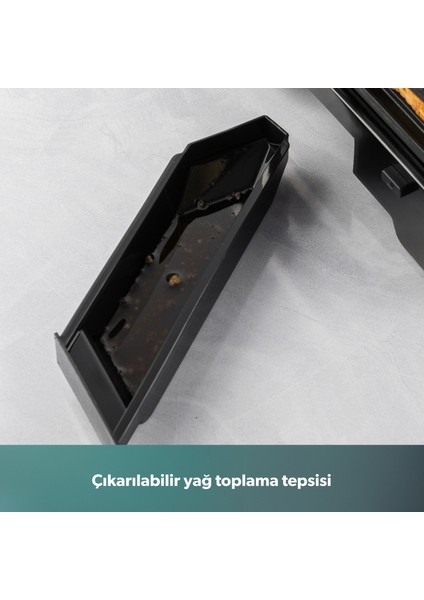 Grilliant 1341H Inox Gövdeli, Döküm Plakalı, 5 Programlı, Led Ekranlı Tost ve Izgara Makinesi