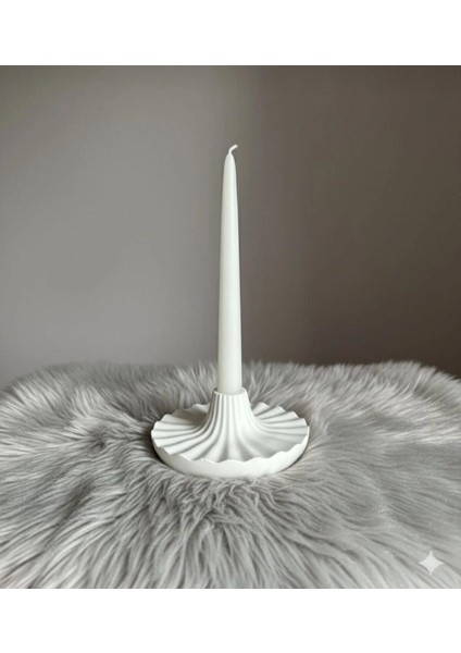 Balerina Şamdan Set 2'li Beyaz Cilalı Dekorasyon fiyatları