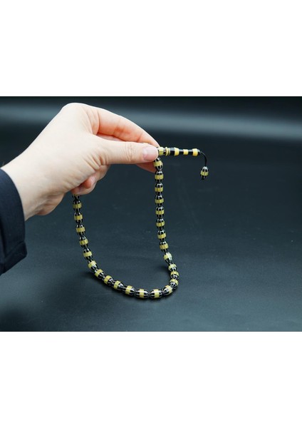 Siyah İnci Oltutaşı 8'li Yarma Oltu Taşı Tesbih SK000159 modelleri