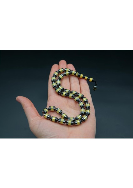 Siyah İnci Oltutaşı 8'li Yarma Oltu Taşı Tesbih SK000159 fırsatları