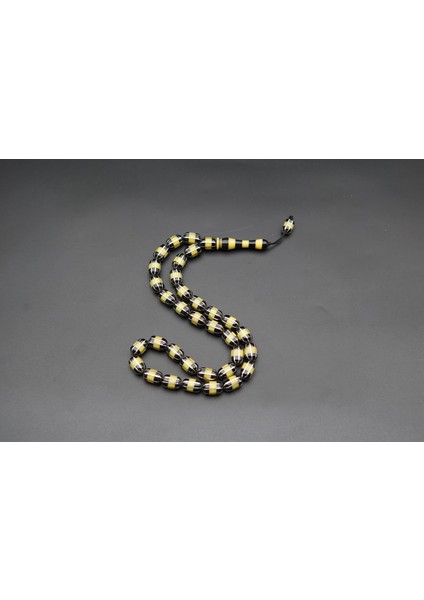 Siyah İnci Oltutaşı 8'li Yarma Oltu Taşı Tesbih SK000159 indirimleri