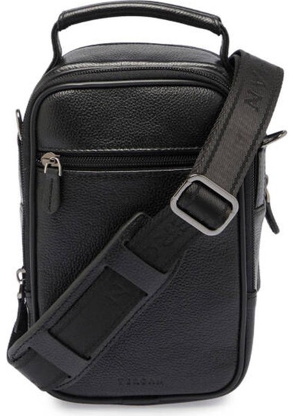 S1PC0002192-A6F Deri Erkek Portföy Çantası - Siyah