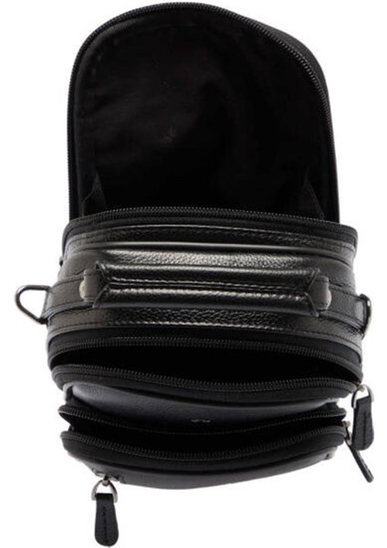 S1PC0002192-A6F Deri Erkek Portföy Çantası - Siyah