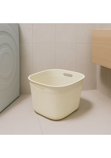 Çamaşır Sepeti 36lt Beyaz