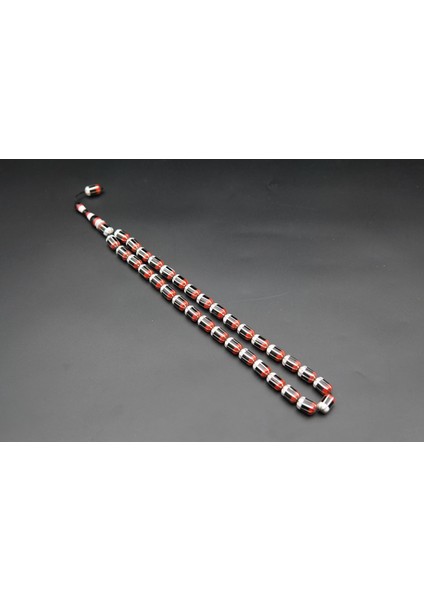 Siyah İnci Oltutaşı 8'li Yarma Oltu Taşı Tesbih SK000160