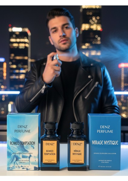 Mirage Mystique ve Romeo Temptation 2li Set %40 Esans Ekstrait Dikkat Çekici Kalıcı Parfüm
