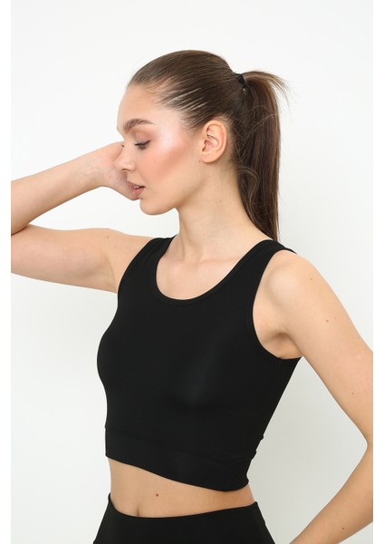 Askılı Body Crop Top Üst - Siyah fiyatları