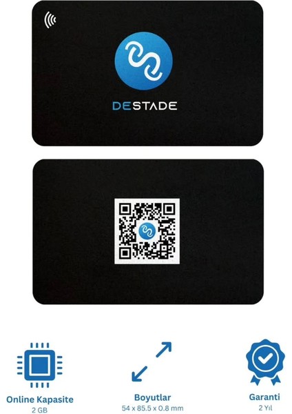 Nfc ve Qr Kod Özellikli Temassız Dijital Kartvizit Kişiselleştirilebilir fırsatları