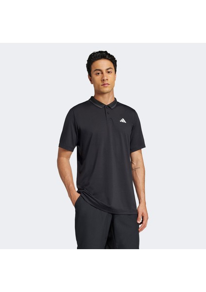 Club Pique Erkek Siyah Tenis Polo.- fiyatları