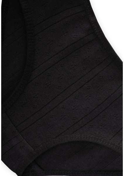 Üçlü Kız Külot Set 2-9 Yaş Siyah modelleri