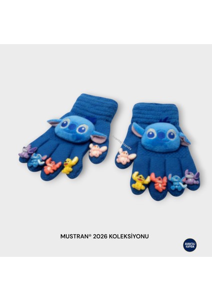 Çocuk Karakter Figürlü Peluş Triko Eldiven | 4-12 Yaş Esnek Kumaşlı Sıcak Tutucu Kışlık fiyatları
