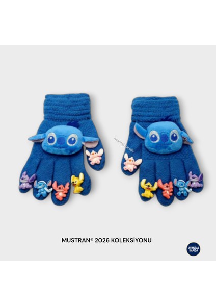 Çocuk Karakter Figürlü Peluş Triko Eldiven | 4-12 Yaş Esnek Kumaşlı Sıcak Tutucu Kışlık fırsatları