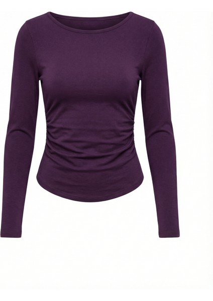 Beli Büzgülü Siyah Viskon Fit Bluz indirimleri