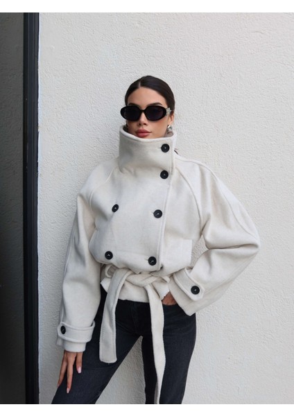 Dik Yaka Kısa Kaşe Kaban fiyatları