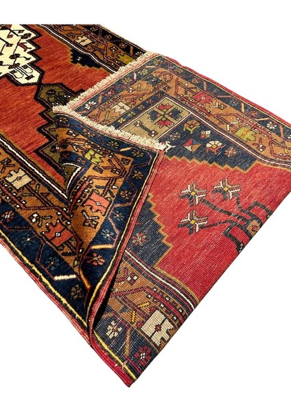 El Dokuma Antika Koleksiyonluk Yahyalı Halısı Yolluk 72X475 Kök Boya %100 Yün Kiremit indirimleri