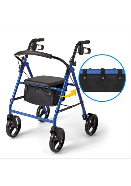 Koltuk Rollator Torbası Altında Koltuk Torbası Veya Dört Tekerlekli Rulor Için Tote Altında Walker Altına Alınan Yedek Tıbbi Sepet B (Yurt Dışından) indirimleri