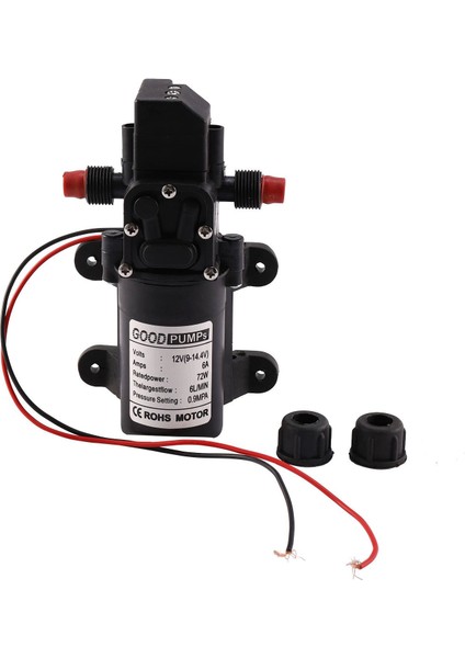 72W 12V 130PSI 6l/m Yüksek Basınçlı Diyafram Kendi Kendini Hazırlama Su Pompası Karavan Yıkama (Yurt Dışından) fiyatları