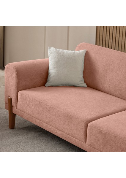 Mocha Plus Sırt Mekanizmalı Kanepe Pembe