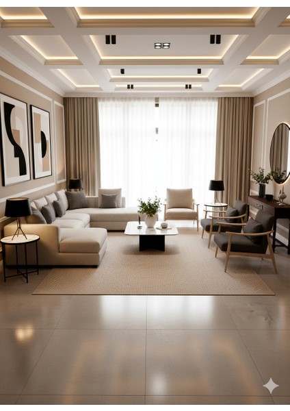 Fendy Kaymaz Taban Antre Hol Mutfak Balkon Bahçe ve Diğer Yaşam Alanları Için Jüt Sisal Halı modelleri