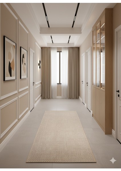 Fendy Kaymaz Taban Antre Hol Mutfak Balkon Bahçe ve Diğer Yaşam Alanları Için Jüt Sisal Halı fırsatları