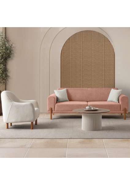 Mocha Plus Sırt Mekanizmalı Koltuk Takımı 3+1 Pembe fiyatları