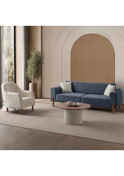 Mocha Plus Sırt Mekanizmalı Koltuk Takımı 3+3+1 Mavi modelleri