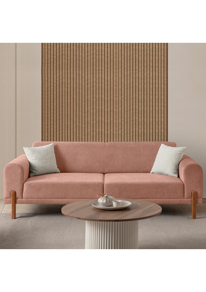 Mocha Plus Sırt Mekanizmalı Koltuk Takımı 3+1 Pembe