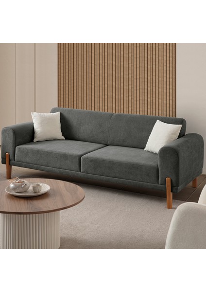 Mocha Plus Sırt Mekanizmalı Koltuk Takımı 3+1 Antrasit fırsatları