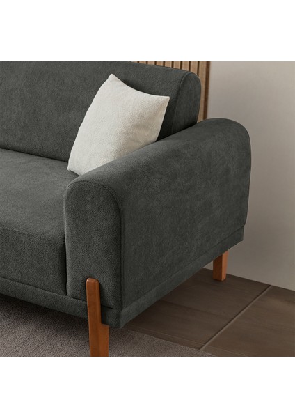 Mocha Plus Sırt Mekanizmalı Koltuk Takımı 3+1 Antrasit