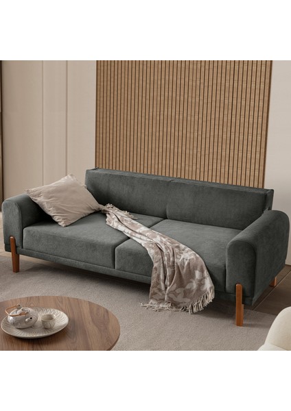 Mocha Plus Sırt Mekanizmalı Koltuk Takımı 3+1 Antrasit