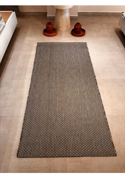 Fendy Kaymaz Taban Antre Hol Mutfak Balkon Bahçe ve Diğer Yaşam Alanları Için Jüt Sisal Halı