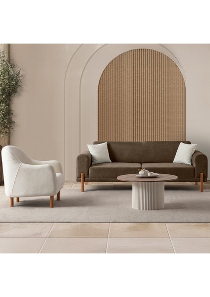 Mocha Plus Sırt Mekanizmalı Koltuk Takımı 3+1 Kahverengi fiyatları