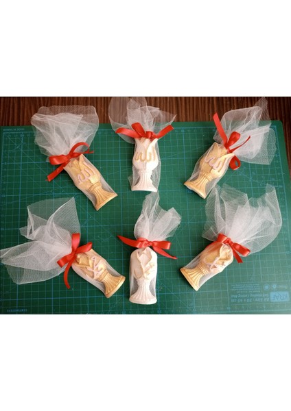 Lale ve Gül Şeklinde Üstü Arapça Yazılı 3 Adet Magnet fiyatları