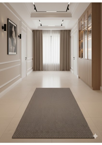 Fendy Kaymaz Taban Antre Hol Mutfak Balkon Bahçe ve Diğer Yaşam Alanları Için Jüt Sisal Halı indirimleri