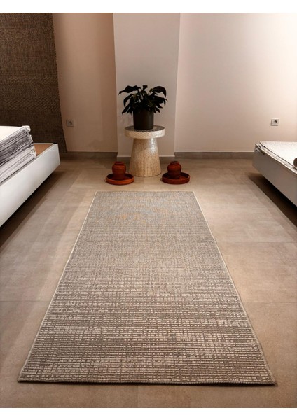 Fendy Kaymaz Taban Antre Hol Mutfak Balkon Bahçe ve Diğer Yaşam Alanları Için Jüt Sisal Halı