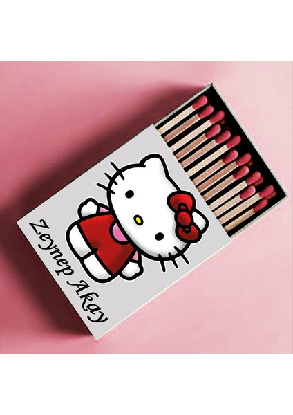 Kişiye Özel Isimli Kibrit Hello Kitty Baskılı Hediyelik Tasarım Kibrit fırsatları