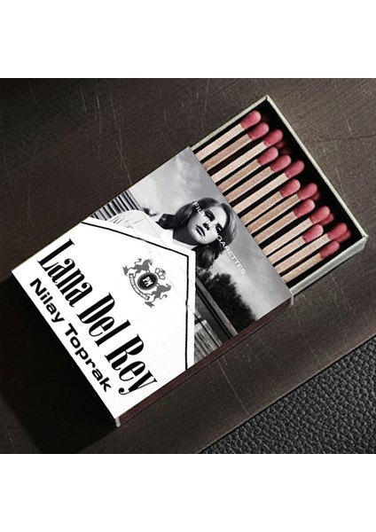 Kişiye Özel Isimli Kibrit Lana Del Rey Baskılı Hediyelik Tasarım Kibrit fırsatları