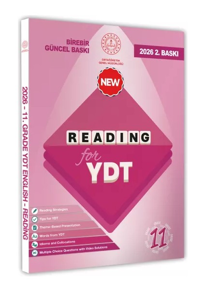 2026 Ydt Mebi Ingilizce 11.sınıf Reading Okuma-Anlama Kitabı Soru Bankası Video Çözümlü Baskı Ücreti fiyatları