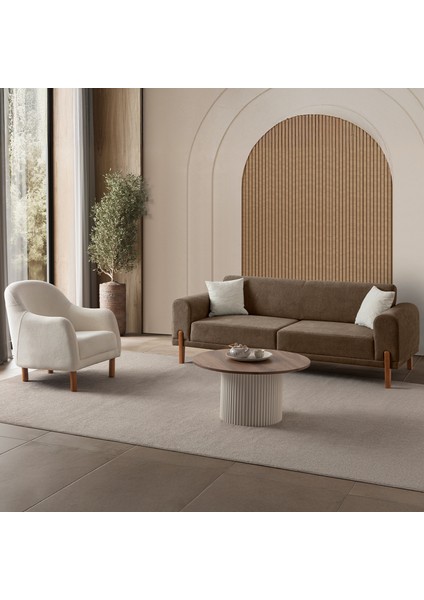 Mocha Plus Sırt Mekanizmalı Koltuk Takımı 3+3+1 Kahverengi modelleri