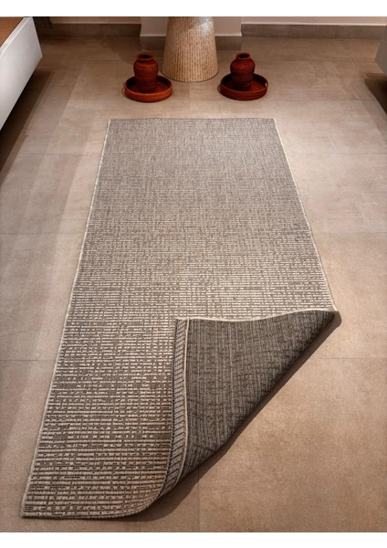 Fendy Kaymaz Taban Antre Hol Mutfak Balkon Bahçe ve Diğer Yaşam Alanları Için Jüt Sisal Halı