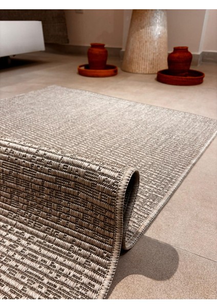Fendy Kaymaz Taban Antre Hol Mutfak Balkon Bahçe ve Diğer Yaşam Alanları Için Jüt Sisal Halı