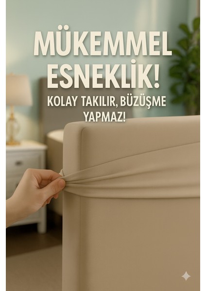 Baza Başlık Kılıfı 90X70CM Bej Renk Lastikli Esnek Kaliteli Kumaş fiyatları