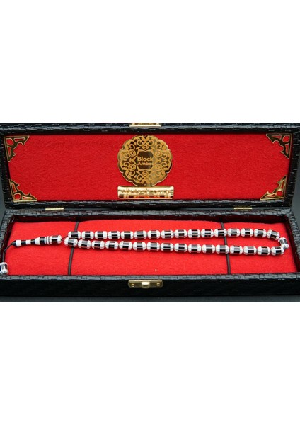 Siyah İnci Oltutaşı 8'li Yarma Oltu Taşı Tesbih SK000161 fiyatları