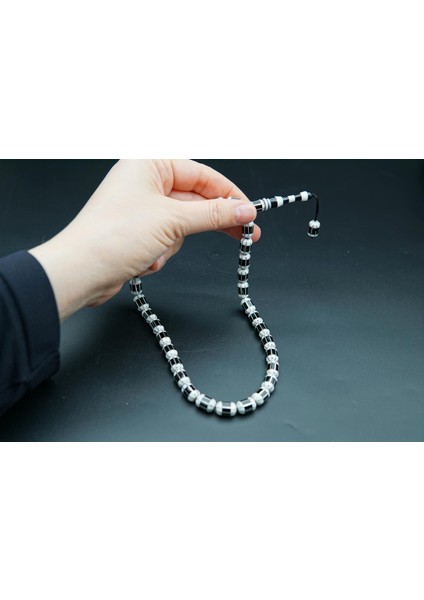 Siyah İnci Oltutaşı 8'li Yarma Oltu Taşı Tesbih SK000161 fırsatları