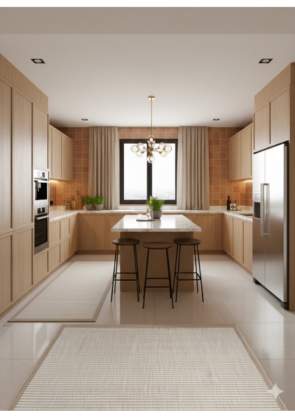 Fendy Kaymaz Taban Antre Hol Mutfak Balkon Bahçe ve Diğer Yaşam Alanları Için Jüt Sisal Halı fiyatları