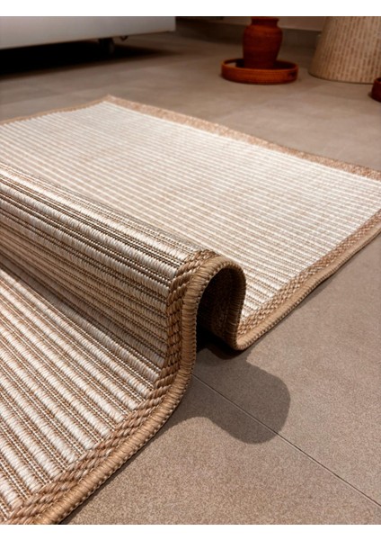 Fendy Kaymaz Taban Antre Hol Mutfak Balkon Bahçe ve Diğer Yaşam Alanları Için Jüt Sisal Halı